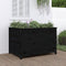 vidaXL - Plantenbak - verhoogd - 119,5x82,5x78 - cm - massief - grenenhout - zwart