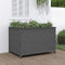 vidaXL - Plantenbak - verhoogd - 119,5x82,5x78 - cm - massief - grenenhout - grijs