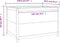vidaXL - Plantenbak - verhoogd - 119,5x82,5x78 - cm - massief - grenenhout