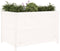 vidaXL - Plantenbak - verhoogd - 119,5x82,5x78 - cm - massief - grenenhout - wit