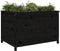 vidaXL - Plantenbak - verhoogd - 119,5x82,5x78 - cm - massief - grenenhout - zwart