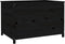 vidaXL - Plantenbak - verhoogd - 119,5x82,5x78 - cm - massief - grenenhout - zwart