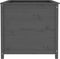 vidaXL - Plantenbak - verhoogd - 119,5x82,5x78 - cm - massief - grenenhout - grijs