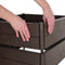 vidaXL - Plantenbak - verhoogd - 120x120x20 - cm - polypropeen