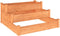 vidaXL - Plantenbak - verhoogd - 120x120x56 - cm - massief - vurenhout - bruin