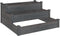 vidaXL - Plantenbak - verhoogd - 120x120x56 - cm - massief - vurenhout - grijs