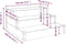 vidaXL - Plantenbak - verhoogd - 120x120x56 - cm - massief - vurenhout - grijs