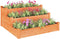 vidaXL - Plantenbak - verhoogd - 120x120x56 - cm - massief - vurenhout - bruin