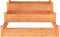 vidaXL - Plantenbak - verhoogd - 120x120x56 - cm - massief - vurenhout - bruin