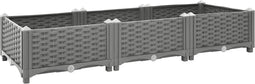 vidaXL - Plantenbak - verhoogd - 120x40x23 - cm - polypropeen