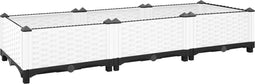 vidaXL - Plantenbak - verhoogd - 120x40x23 - cm - polypropeen