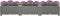 vidaXL - Plantenbak - verhoogd - 120x40x23 - cm - polypropeen
