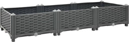 vidaXL - Plantenbak - verhoogd - 120x40x23 - cm - polypropyleen