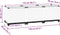 vidaXL - Plantenbak - verhoogd - 120x40x38 - cm - polypropeen