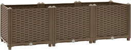 vidaXL - Plantenbak - verhoogd - 120x40x38 - cm - polypropyleen
