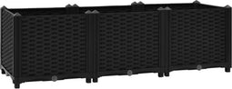 vidaXL - Plantenbak - verhoogd - 120x40x38 - cm - polypropyleen
