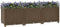 vidaXL - Plantenbak - verhoogd - 120x40x38 - cm - polypropyleen