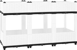 vidaXL - Plantenbak - verhoogd - 120x40x71 - cm - polypropeen