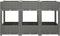 vidaXL - Plantenbak - verhoogd - 120x40x71 - cm - polypropeen