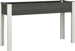 vidaXL - Plantenbak - verhoogd - 120x40x75 - cm - HKC - grijs