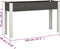 vidaXL - Plantenbak - verhoogd - 120x40x75 - cm - HKC - grijs