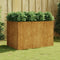 vidaXL - Plantenbak - verhoogd - 120x80x80 - cm - cortenstaal