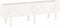 vidaXL - Plantenbak - verhoogd - 121x30x38 - cm - massief - grenenhout - wit