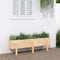 vidaXL - Plantenbak - verhoogd - 121x30x38 - cm - massief - grenenhout