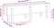 vidaXL - Plantenbak - verhoogd - 121x30x38 - cm - massief - grenenhout - grijs