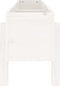 vidaXL - Plantenbak - verhoogd - 121x30x38 - cm - massief - grenenhout - wit