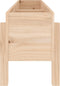 vidaXL - Plantenbak - verhoogd - 121x30x38 - cm - massief - grenenhout