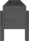 vidaXL - Plantenbak - verhoogd - 121x30x38 - cm - massief - grenenhout - grijs