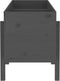 vidaXL - Plantenbak - verhoogd - 121x50x57 - cm - massief - grenenhout - grijs