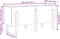 vidaXL - Plantenbak - verhoogd - 121x50x57 - cm - massief - grenenhout - zwart