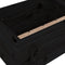 vidaXL - Plantenbak - verhoogd - 121x50x57 - cm - massief - grenenhout - zwart