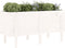 vidaXL - Plantenbak - verhoogd - 121x50x57 - cm - massief - grenenhout - wit