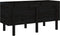vidaXL - Plantenbak - verhoogd - 121x50x57 - cm - massief - grenenhout - zwart