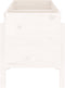 vidaXL - Plantenbak - verhoogd - 121x50x57 - cm - massief - grenenhout - wit