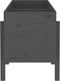 vidaXL - Plantenbak - verhoogd - 121x50x57 - cm - massief - grenenhout - grijs