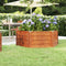vidaXL - Plantenbak - verhoogd - 129x129x45 - cm - cortenstaal - roestig