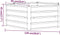 vidaXL - Plantenbak - verhoogd - 129x129x45 - cm - cortenstaal - roestig