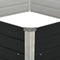 vidaXL - Plantenbak - verhoogd - 129x129x45 - cm - gegalvaniseerd - staal - antraciet