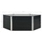 vidaXL - Plantenbak - verhoogd - 129x129x45 - cm - gegalvaniseerd - staal - antraciet