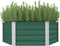 vidaXL - Plantenbak - verhoogd - 129x129x46 - cm - gegalvaniseerd - staal - groen