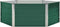 vidaXL - Plantenbak - verhoogd - 129x129x46 - cm - gegalvaniseerd - staal - groen