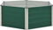 vidaXL - Plantenbak - verhoogd - 129x129x46 - cm - gegalvaniseerd - staal - groen