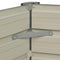 vidaXL - Plantenbak - verhoogd - 129x129x46 - cm - gegalvaniseerd - staal - grijs