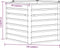 vidaXL - Plantenbak - verhoogd - 129x129x77 - cm - cortenstaal - roestig