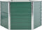 vidaXL - Plantenbak - verhoogd - 129x129x77 - cm - gegalvaniseerd - staal - groen