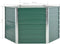 vidaXL - Plantenbak - verhoogd - 129x129x77 - cm - gegalvaniseerd - staal - groen